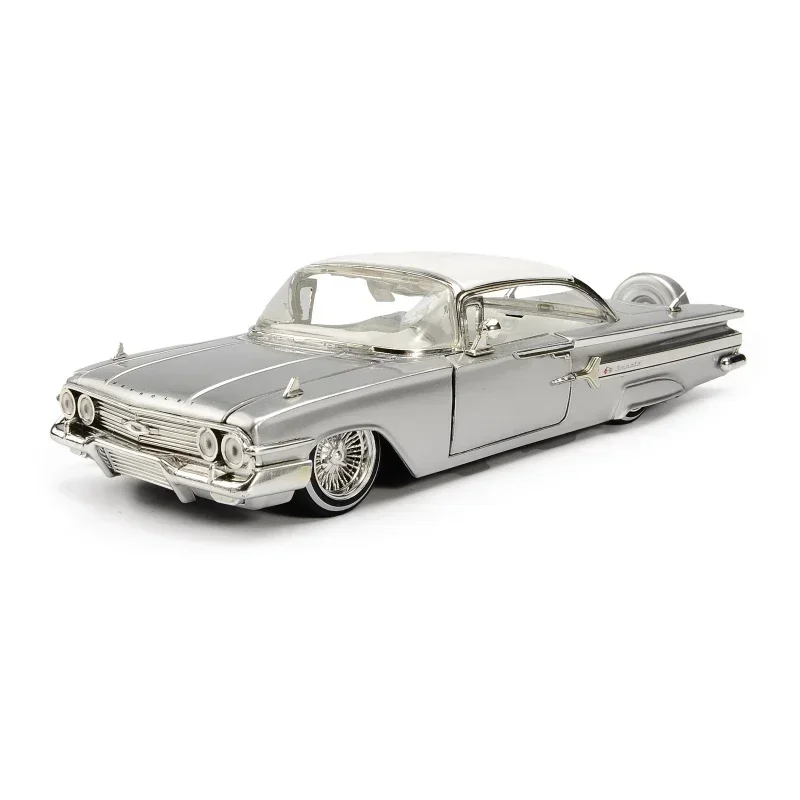 1:24 1960 CHEVY IMPALA Vintage Classic Car Simulation Diecast Metal Alloy Model Car Chevrolet Toys For Kids Gift Collection J139