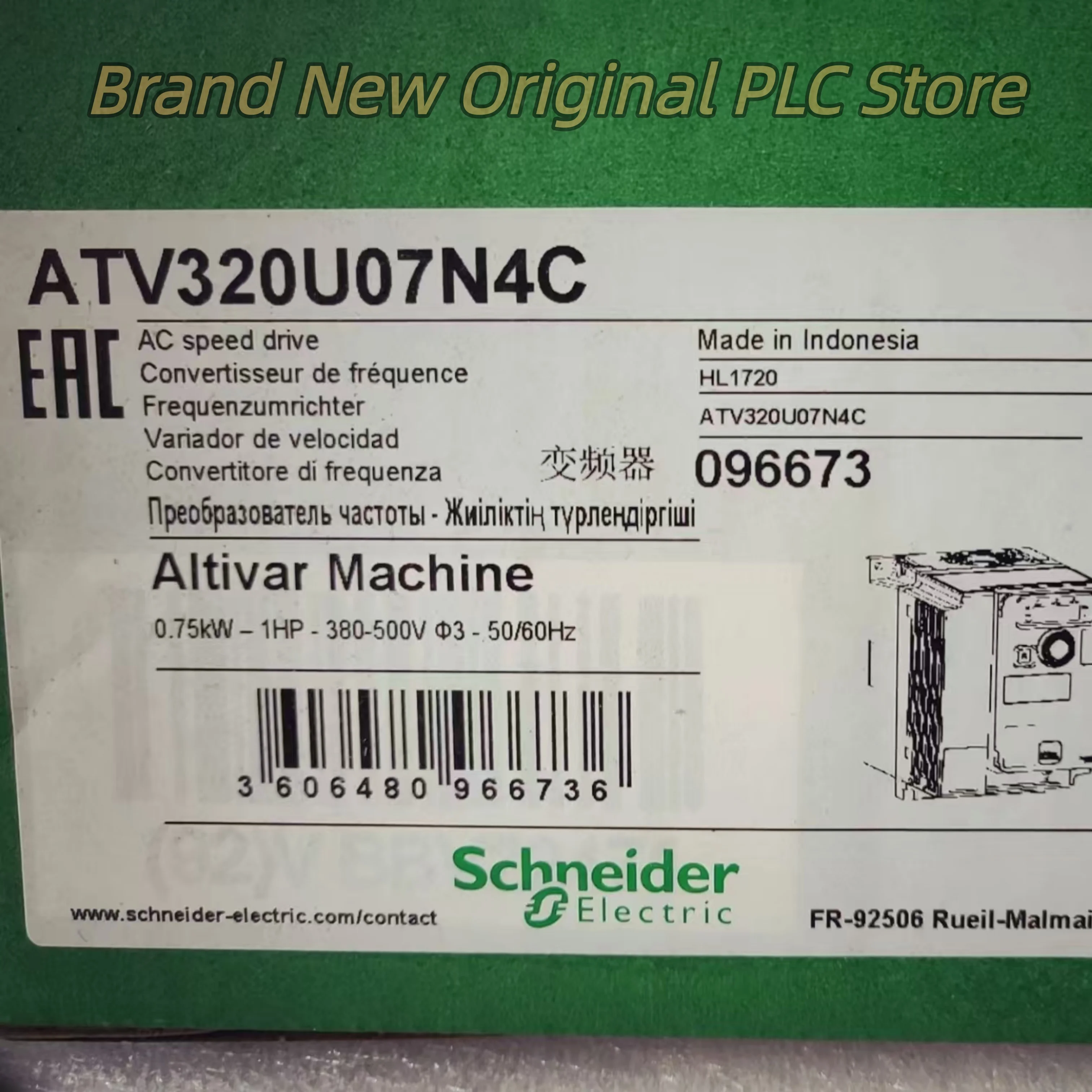 

Преобразователь частоты ATV320U07N4C новый в коробке