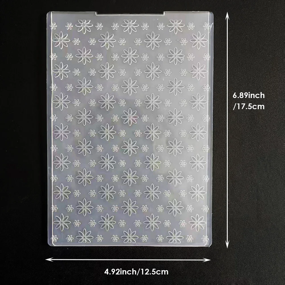 Circular Texture/Rhombus Grid/2D Plastic Embossing Template Folders for Card Making Photo Album DIY Scrapbooking view 2
