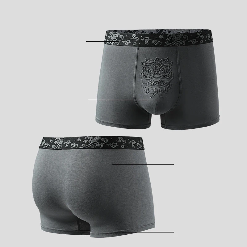 Man Underwear Boxers Cotton Breathable Shorts Seamless Soft Male Panties Flat Pants Fashion Comfortable Large Size Underpants