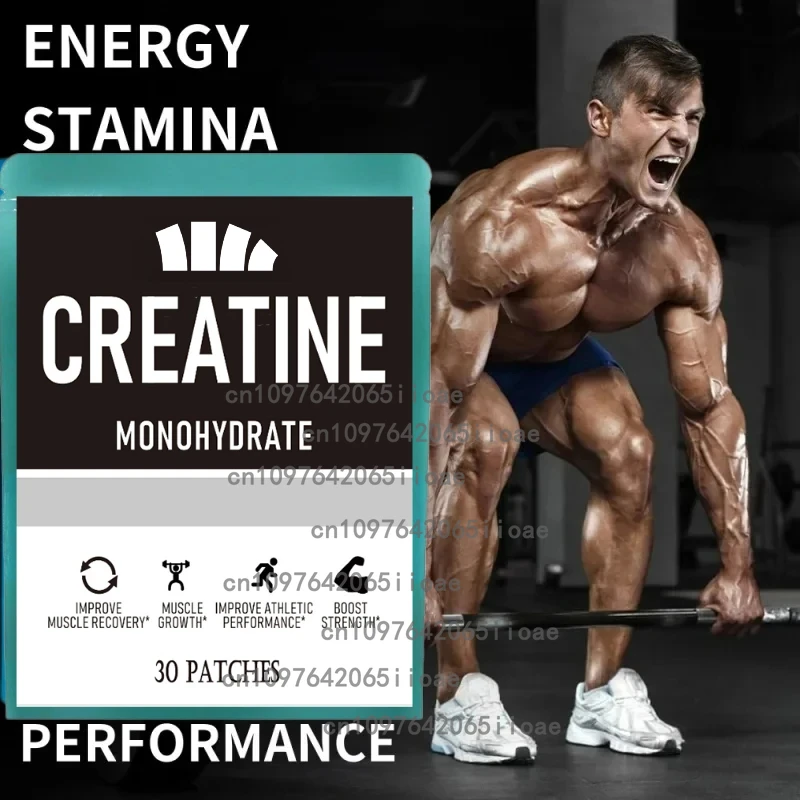 30 Patches Creatine Monohydrate Transdermal Patches- Support Muscles, Cellular Energy and Cognitive Function