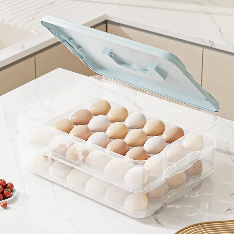 Picture 6: Egg storage box refrigerator specific food grade fresh-keeping box kitchen storage and organization tool egg rack holder