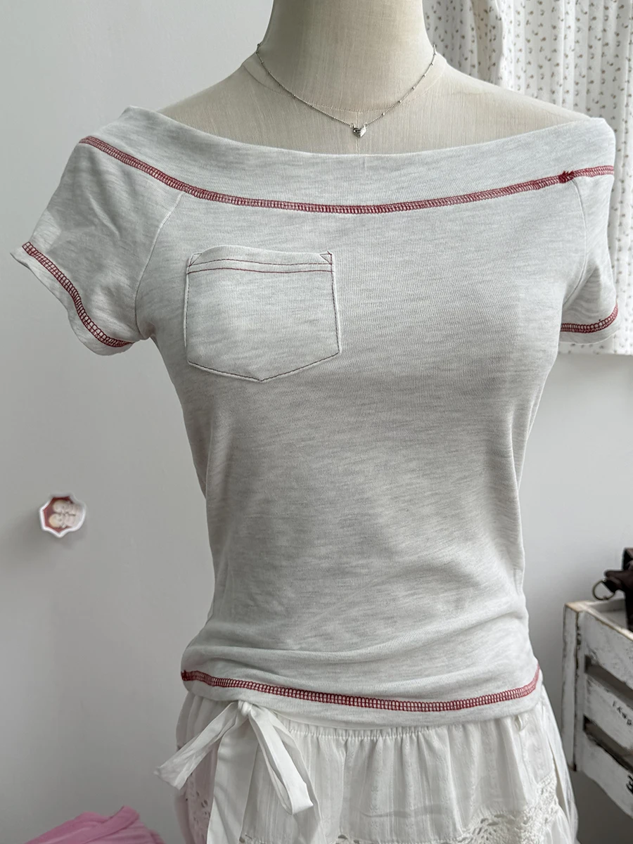 Slash Neck Short Raglan Sleeve - Quilt Cotton Summer recension och pris