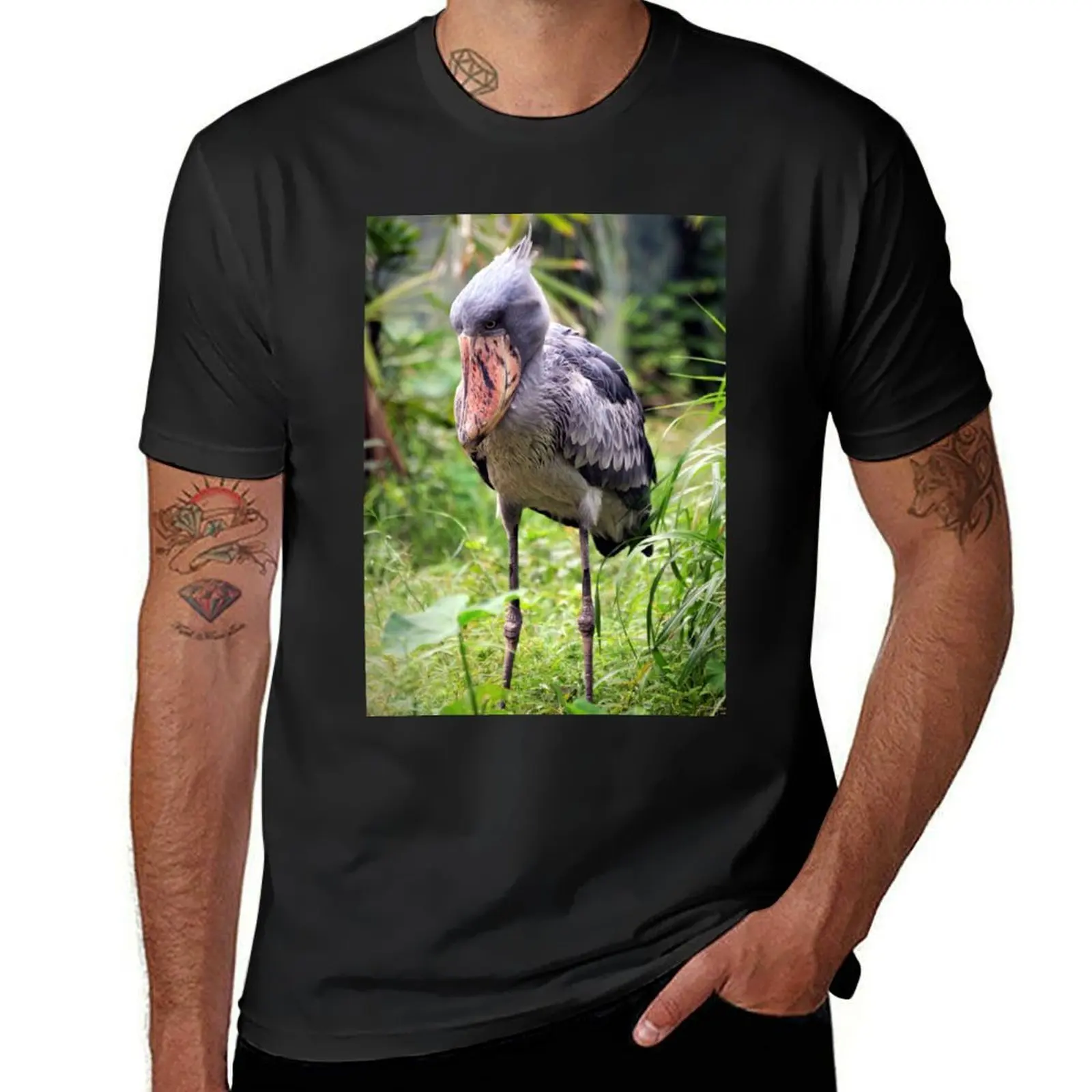 SHOEBILL T-Shirt hippie clothes plus sizes cute tops Blouse mens big and tall t shirts