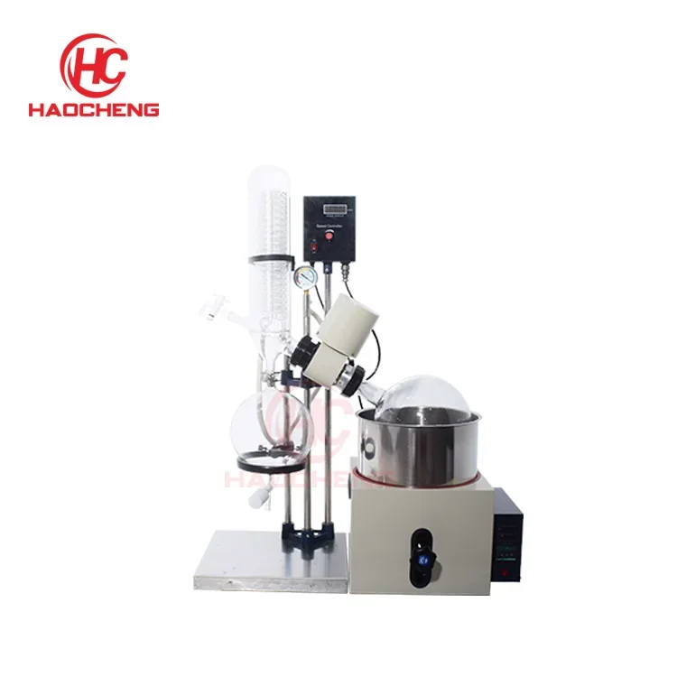 

5L manual mini rotary evaporator with speed and temperature display