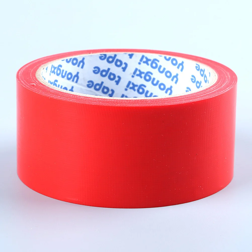 Strong Adhesive Waterproof Single-Sided Cloth Tape Red 5cmx13m for Electrical Equipment Carpet Floor DIY Stage Masking