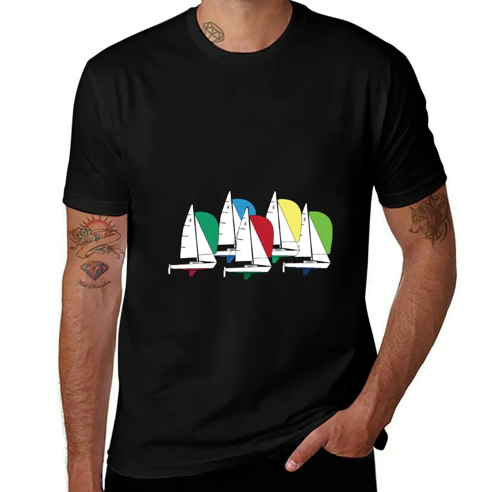 J/22 Sailboats Racing T-Shirt Big and Tall Short Sleeve Tee