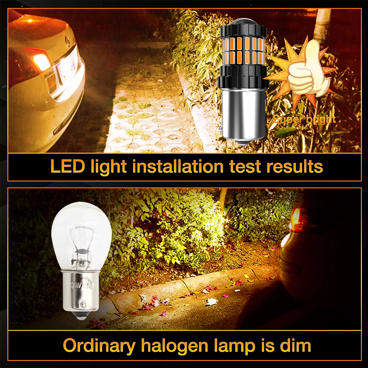 50X BAU15S PY21W LED Stop Light Bulb Hyper Flash Free White Amber Red Plug and Play For Toyota Avensis 1995-2012 Hilux 2004-2019