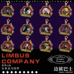 Limbus Company Anime KeyChain Outis Ishmael DonQuixote Men Key Chain for Women Game Figure Cosplay Acrylic Keyring Pendant Gift