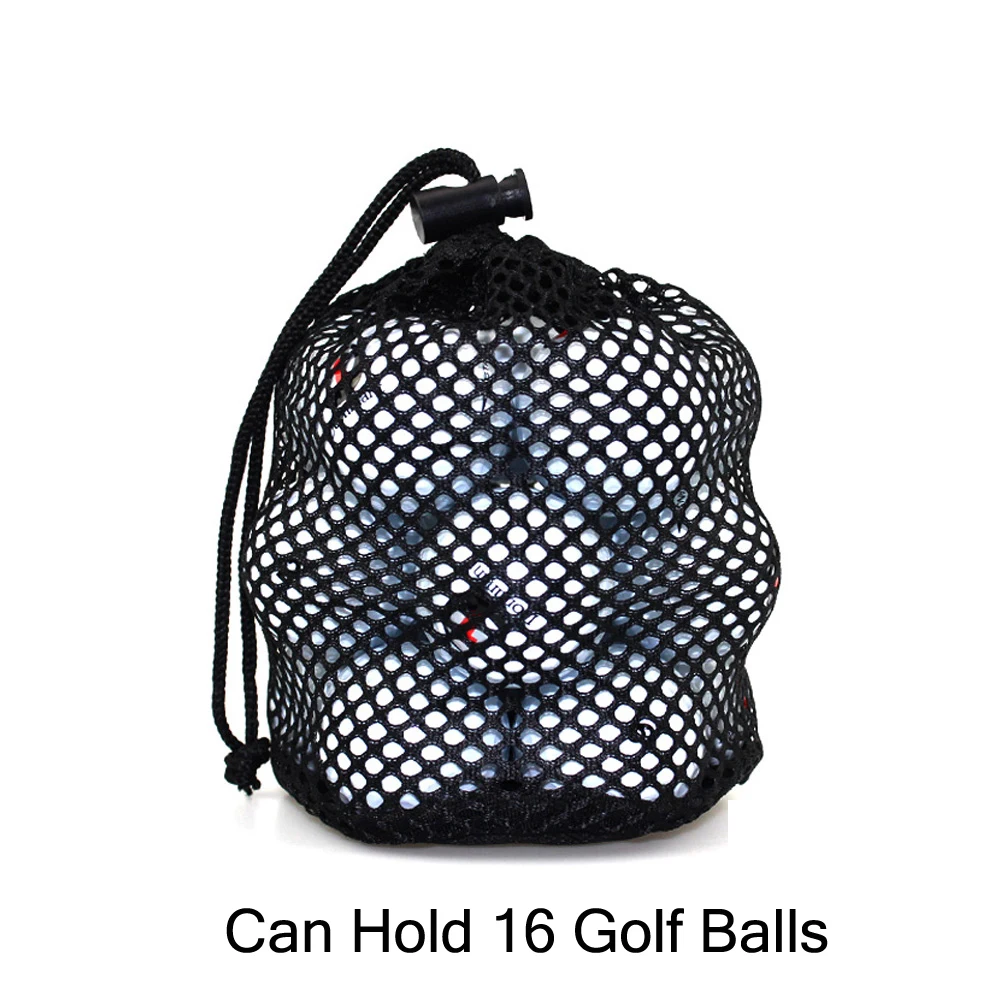 30Pcs Golf Balls with 1Pcs Golf Ball Bag Pouch Drawstring Closure PE Plastic Toy Ball Home Golf Practice Ball Beginner mix color