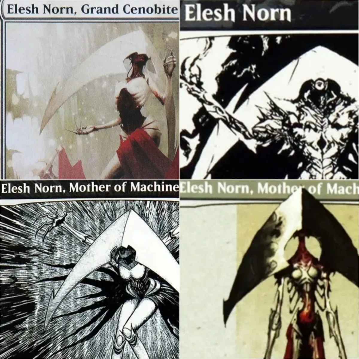 "Elesh Norn Mother of Machines" TCG Proxy Magical Cards Black Top Quality Playing Cards Board Game Trading Cards