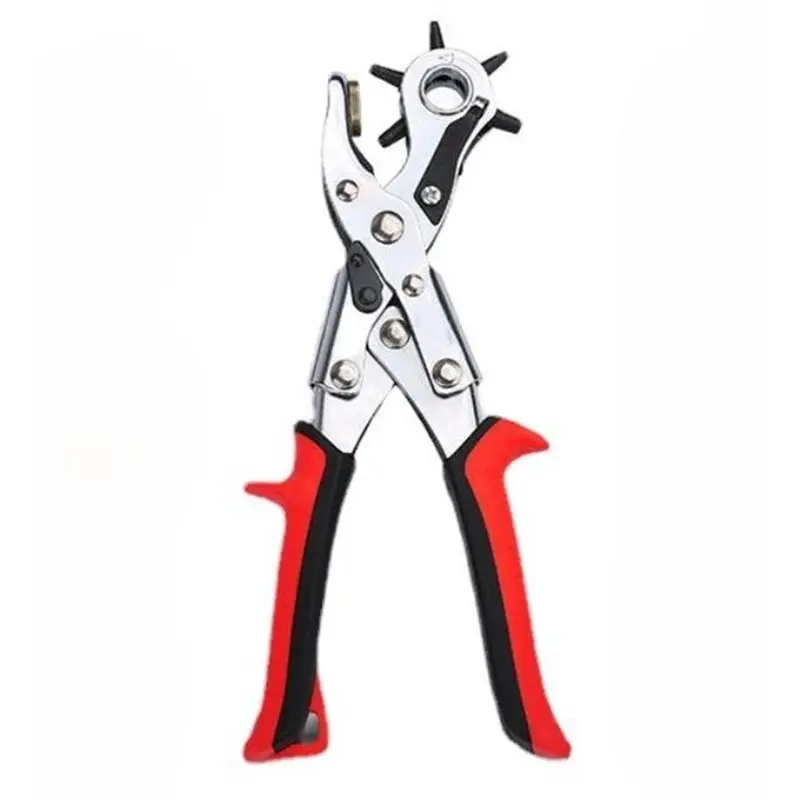 

ABUH-Crafts Tool Leather Hole Puncher Multifunctional Belt Punching Tool Leather Tools Ordinary Belt Puncher