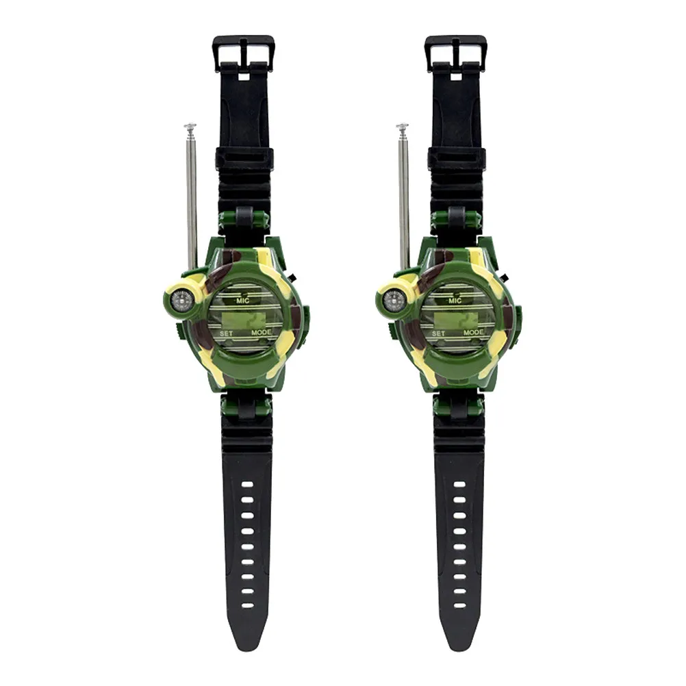 

2Pcs Multi-Function Walkie- Watches for Kids Durable Smooth Comfortable Material Adjustable Strap Creative Design Great