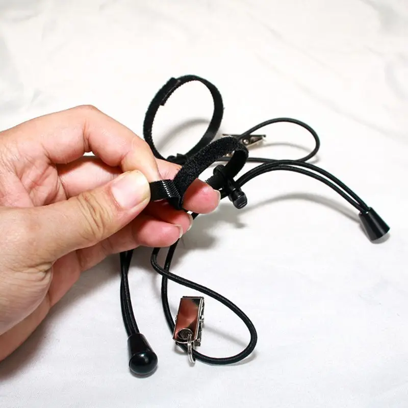 배경 천 클램프, 사진 작업실 배경 클립 홀더, 200mm/8 인치 조절 가능한 탄성 코드, 12 개/세트