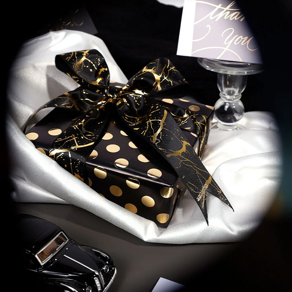 

Black Gold Wrapping Paper Stiff Christmas Wrapping Paper Decorative Gift Paper Black For Book Sets Gift Boxes Anniversaries
