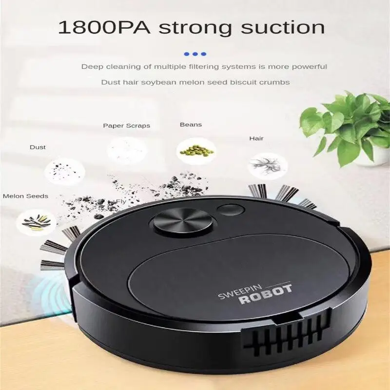 Lightweight Sweeping Robot Fully Automatic Household Mini Cleaning Machine USB Rechargeable Smart Vacuum Cleaner