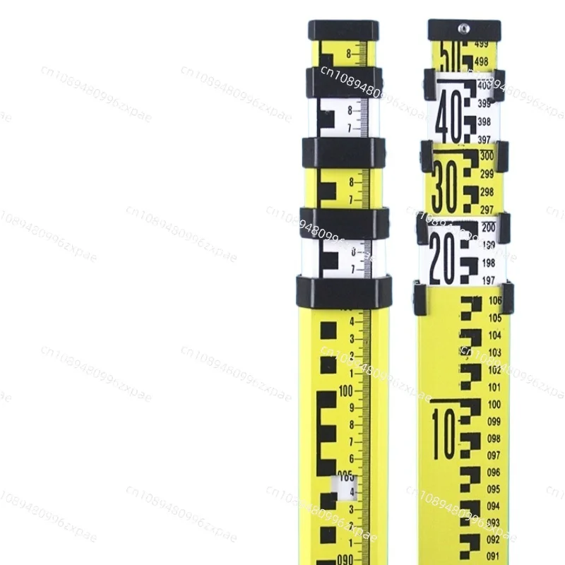 For Thickened Aluminum Alloy 5 M 7 M Sopwith Staff Level Gauge Measuring Ruler Retractable Scale Elevation Ruler Measuring