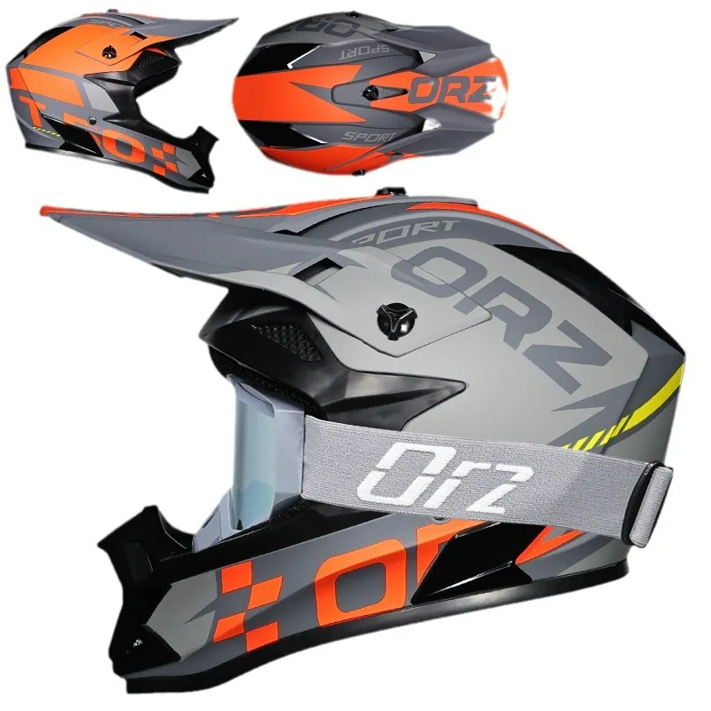 NewOrzOff-Road Riding Helmet O'Neal Men's and Women's Pull Helmet plus SizeADVRacing Breathable Cross-Country Helmet