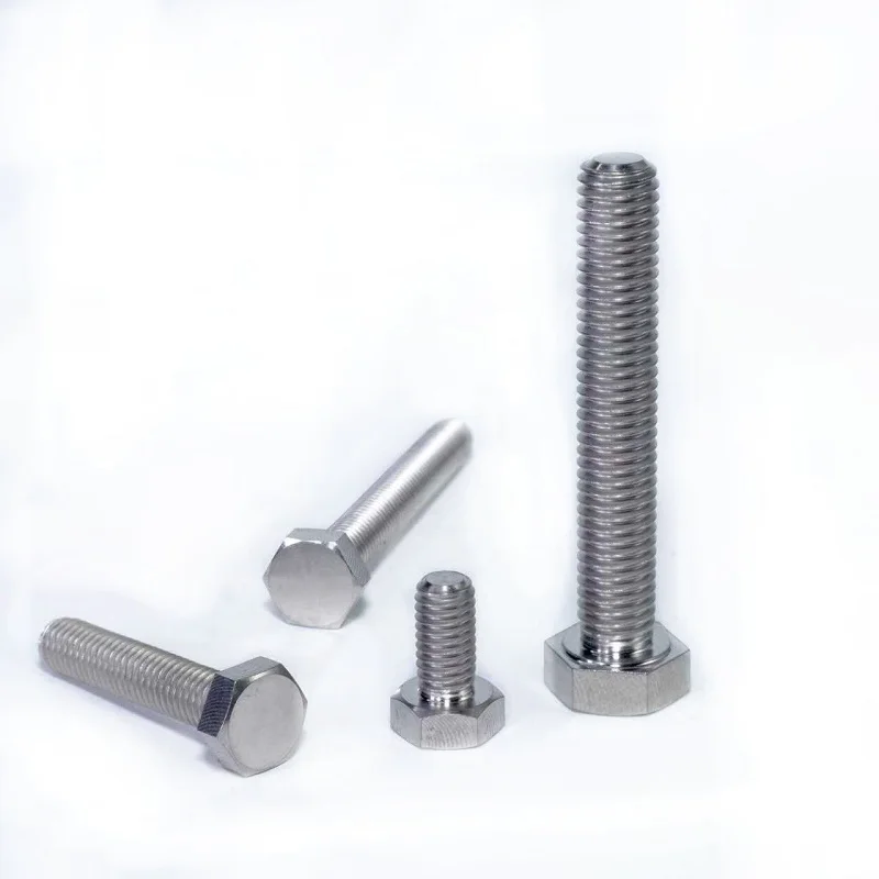 M12 M14 M16 M20 TC4 سبائك التيتانيوم المسمار الخارجي سداسية ، مقاومة للتآكل ومقاومة للأحماض قاعدة التيتانيوم الترباس 5-20 قطعة/الوحدة