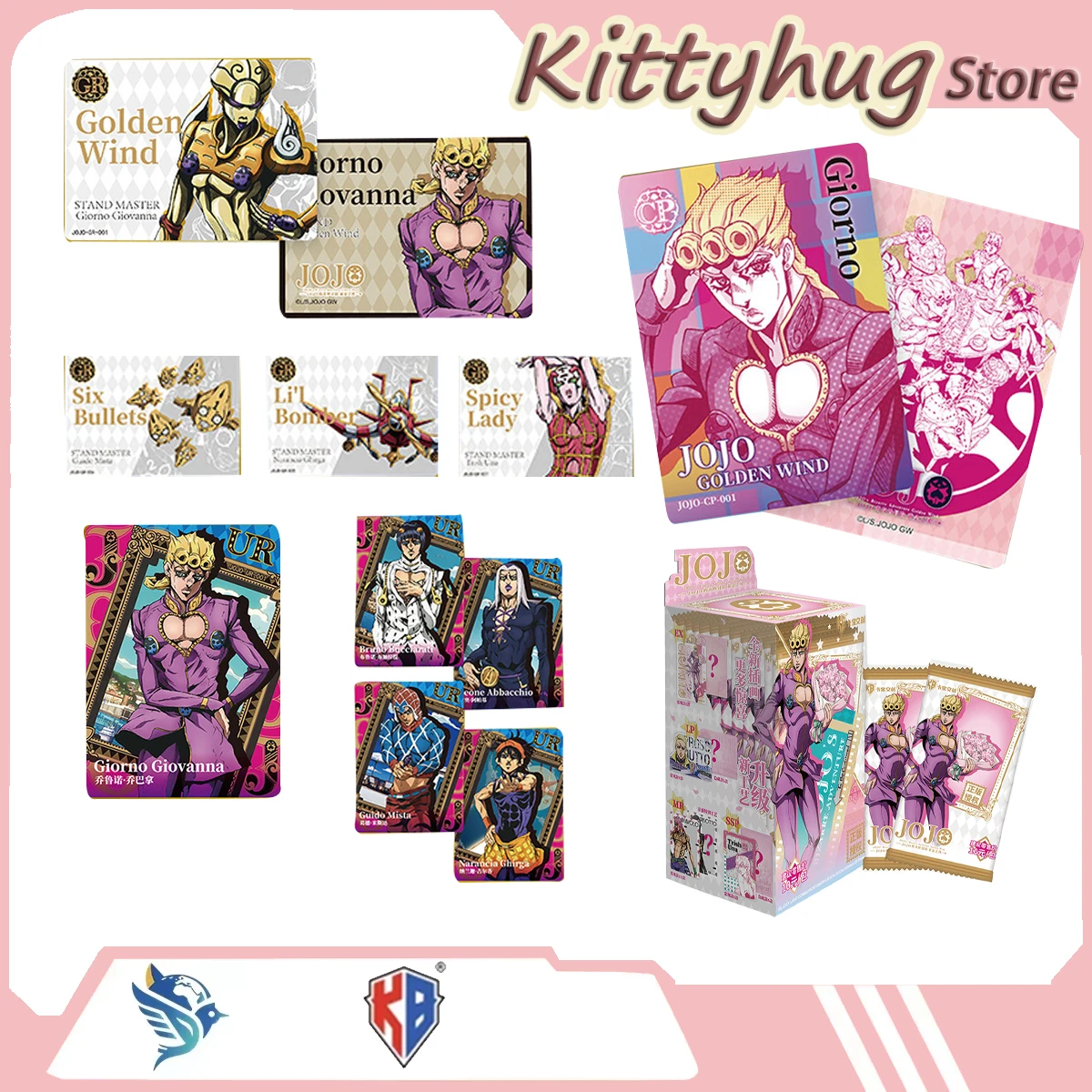 

Оригинальная коллекционная карта Kabao Jojo's Bizarre Adventure: Ветер Золота, аниме-сувенир, подарок для фанатов