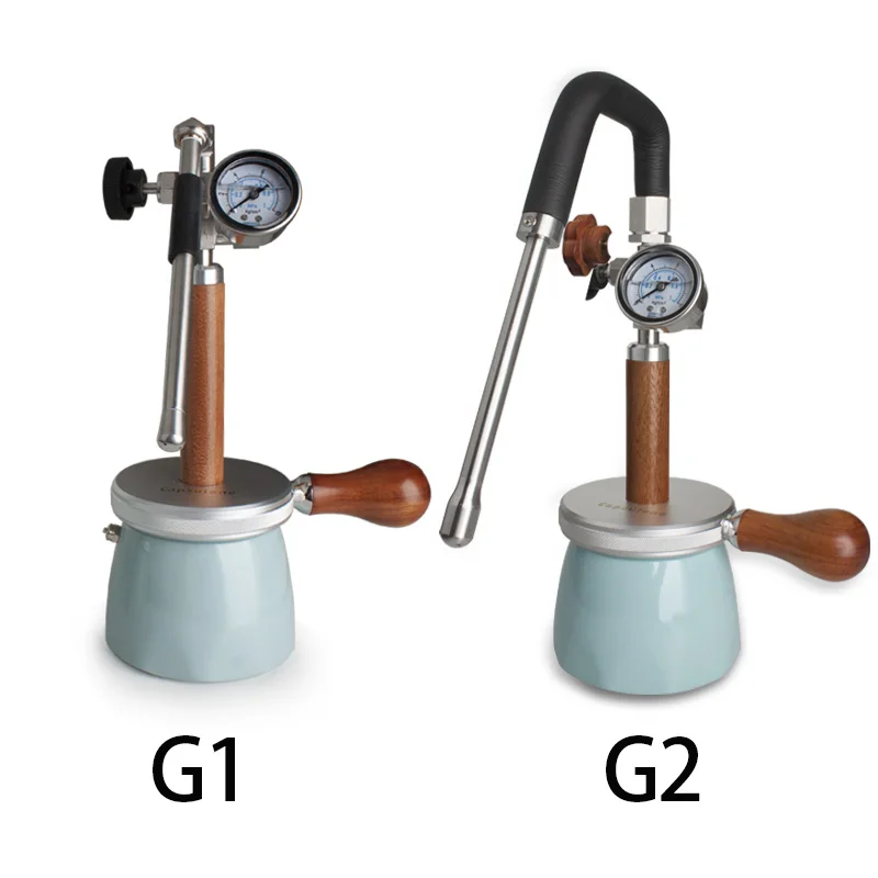 Suitable for450ml Pneumatic 4bar Milk Foam Machine Pneumatic CoffeeMachine Steam Milk Foam Machine Camping Latte Flower Artifact