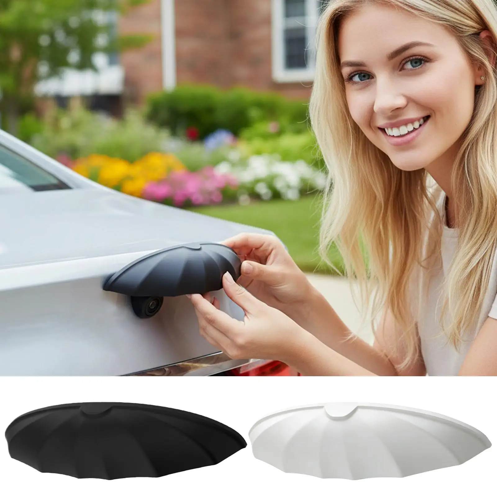 Rearview Backup Camera Cover Modification Protector Waterproof Silicone Car Reversing Camera Anti-Rain Cover for Tractor Trailer