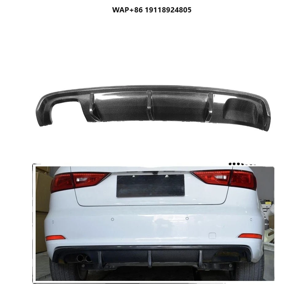 

2014UP A3 Carbon Diffuser Auto Rear Lip Diffuser for A3 Not Fit NON S S3
