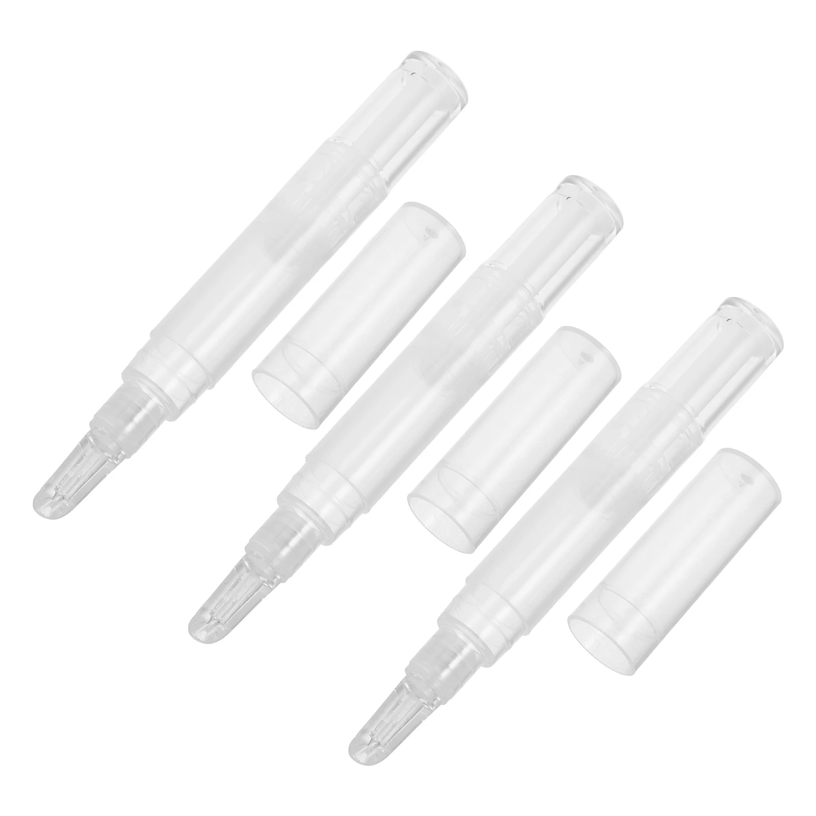 

3pcs Empty Twist Pen Refillable Makeup Applicator For Foundation Nail Oil Lip Gloss Cuticle Nutrition Travel Tool Versatile