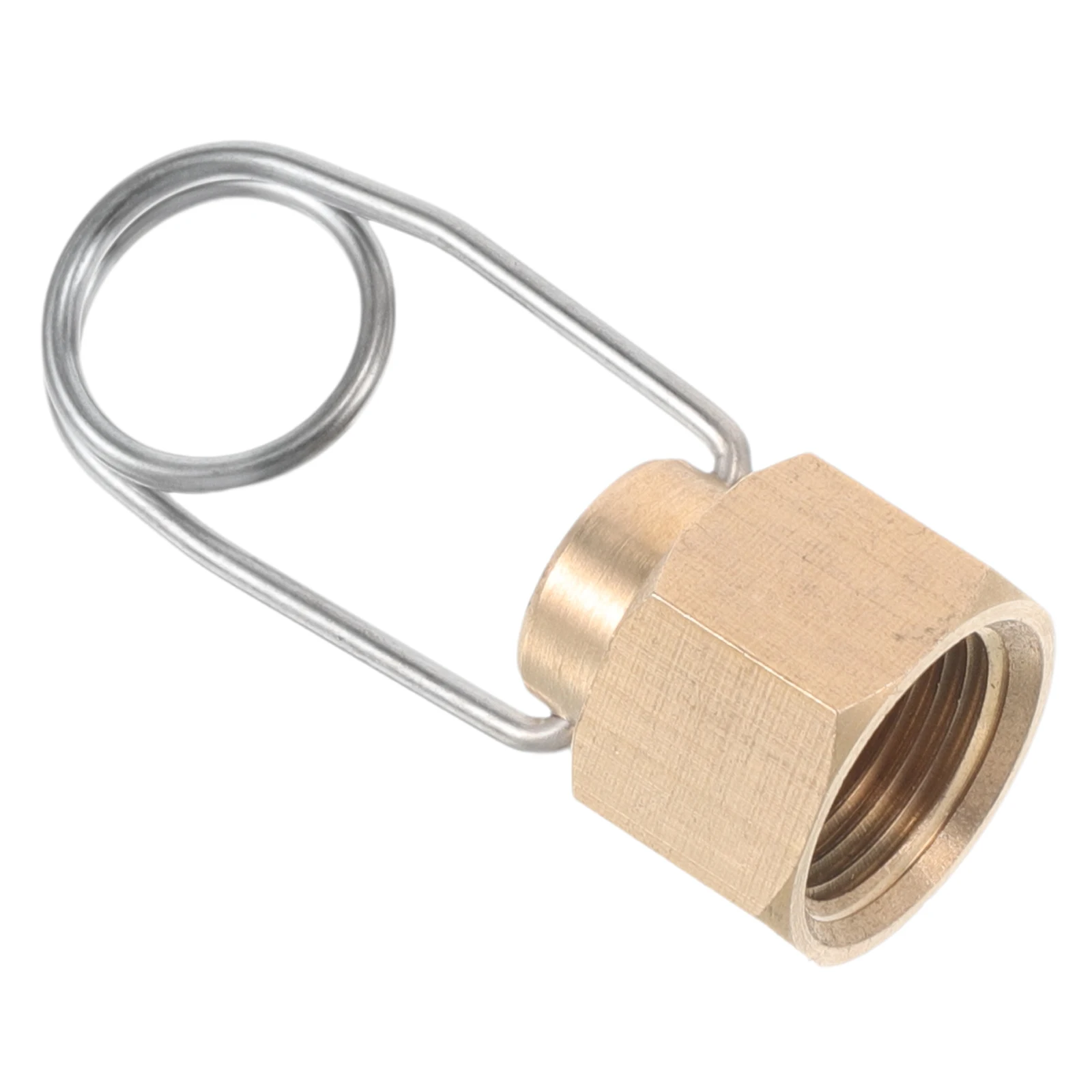 

Metal Extension Tube Outdoor Stove Cap Durable Gas Adapter for Propane Tank Camping Stove Connection Quick Leak Proof