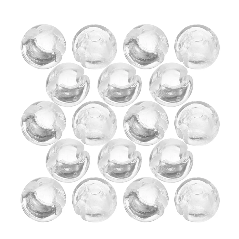 

25 Pcs Window Blind Venetian Accessories Clear Beads Chain Stops Curtain Buckle Stoppers Vertical Clips