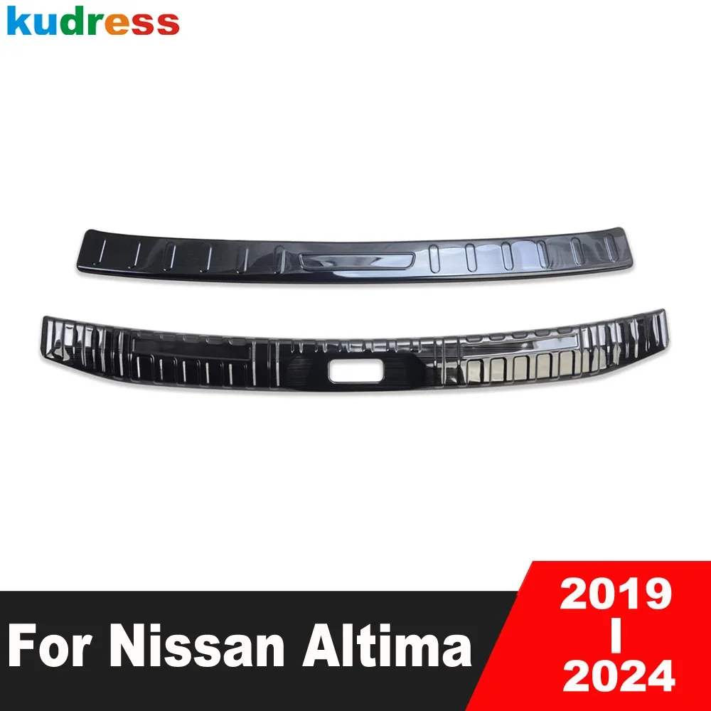 For Nissan Altima 2019-2021 2022 2023 2024 Steel Car Rear Trunk Bumper Cover Trim Tailgate Door Sill Plate Guard Accessories