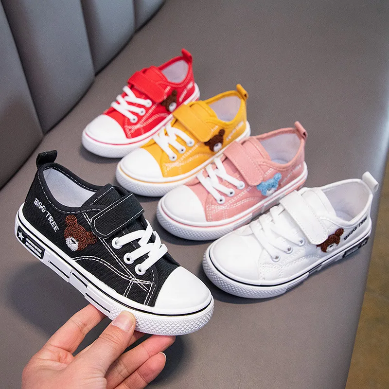 

New Brand Kids Canvas Sneakers for Toddler Sport Casual Shoes Fashion Breathable Children Flats Canvas Shoes Boys Girls Loafers