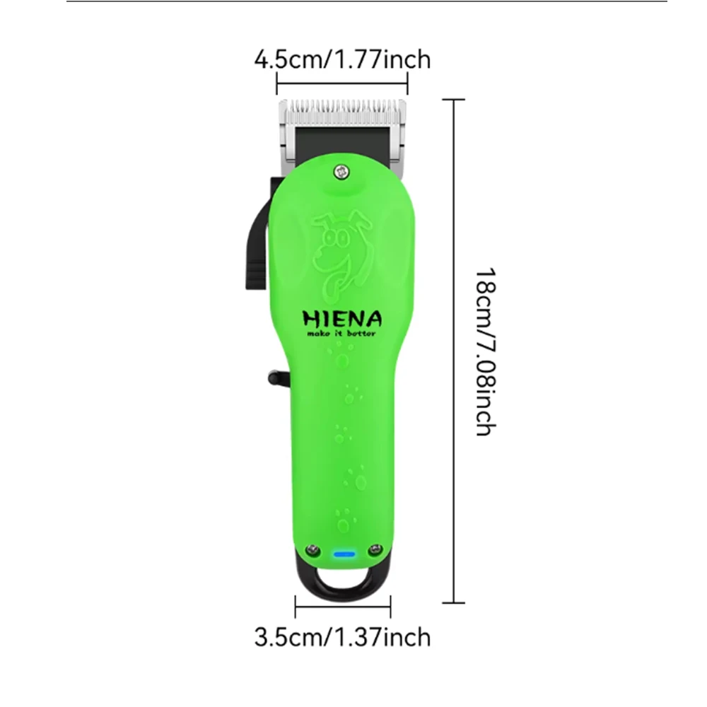 Naturaa Professioneller Hundehaarschneider, komplett aus Metall, wiederaufladbar, Haustier-Trimmer, Katzenrasierer, Schneidemaschine, Welpenpflege, Haarschnitt, niedrig