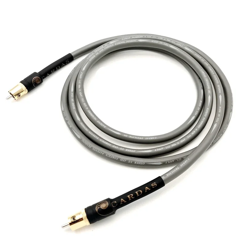 Cable RCA de audio y vídeo Coaxial digital HiFi 75ohm CARDAS TWINLNK OFC Cable subwoofer de cobre