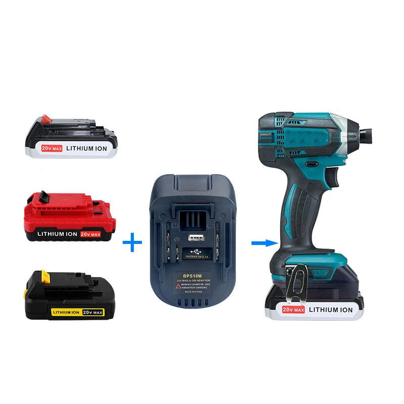 ZWINCKY gorący akumulator do Black & Decker/do kabla Porter/do baterii Stanley jest konwertowany na Makita BL1830