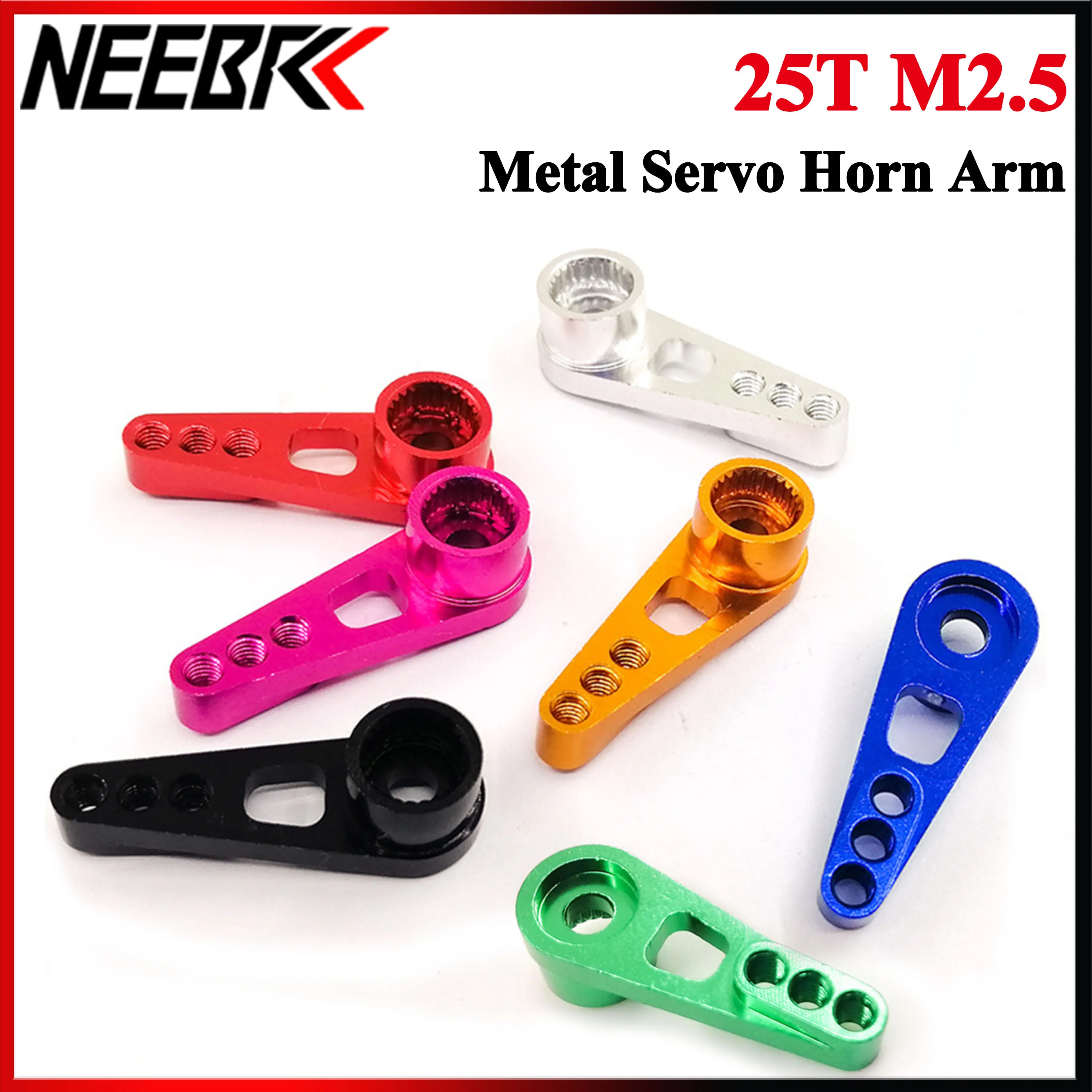25T Upgrade RC Servo Metall Horn Aluminium Arm M2.5 für RC Auto Boot Roboter Wltoys 12428 MN78 MN82 MN168 MN99S WPL D12 B36 C54 C74