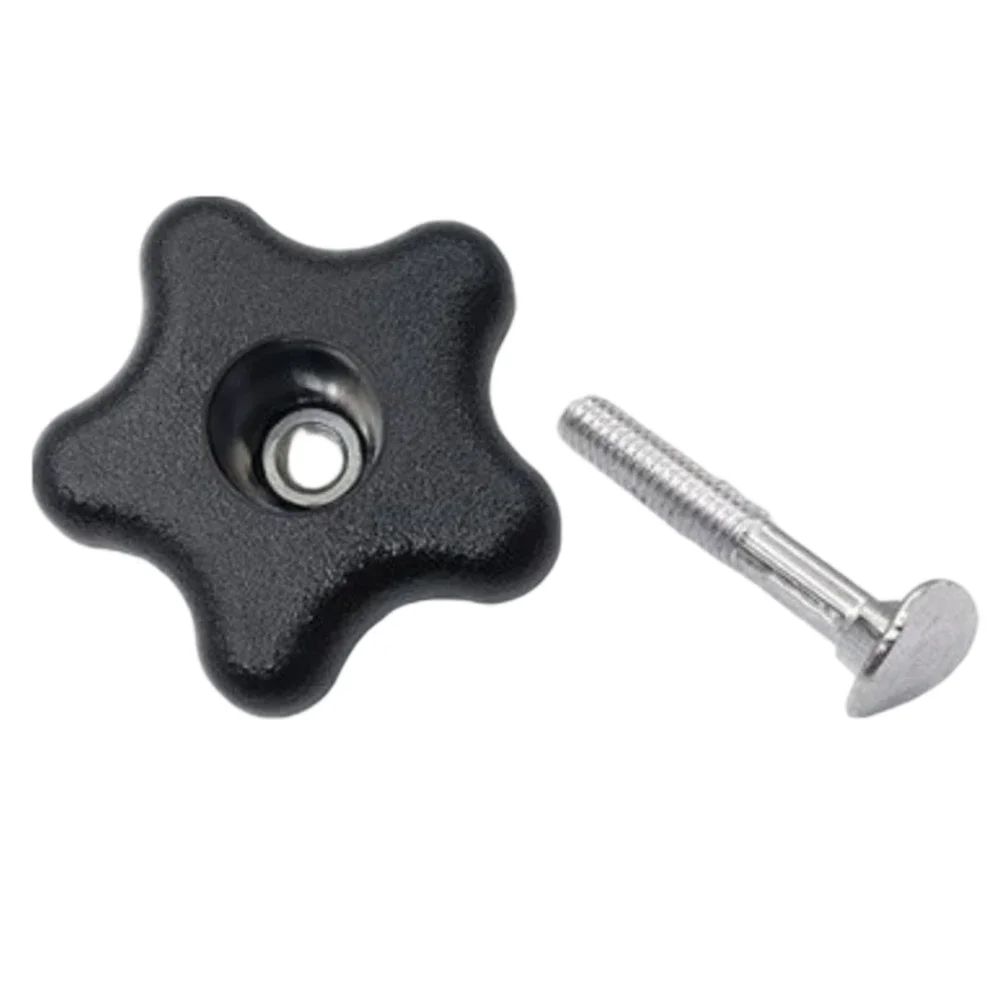Plum Shaped Handle Bolt 1 Bolt And 1 Handle  Plastic Five-Star Handle Through-hole Plum Blossom Plum Shaped Handle Bolt