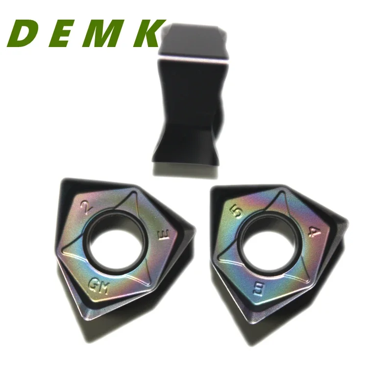 WNMU WNMU080608-gama completa de alta calidad, insertos de carburo serie MFWN, 90 grados, 6 ángulos, cortador de fresado de doble cara, hierro fundido