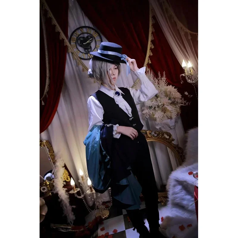 Gioco Reverse:1999 Vertin Costume Cosplay Trench Cappello Parrucca Vestito Carnevale Festa di Halloween Splendido ed elegante uniforme da donna da combattimento