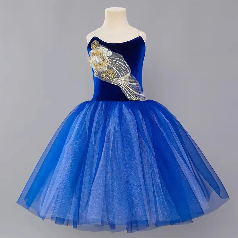 Summer Ballerina Outfit Ballet Dress for Girls Fashion Fairy Princess Dance Wear Stage Show Costume Ballet Performance Dresses