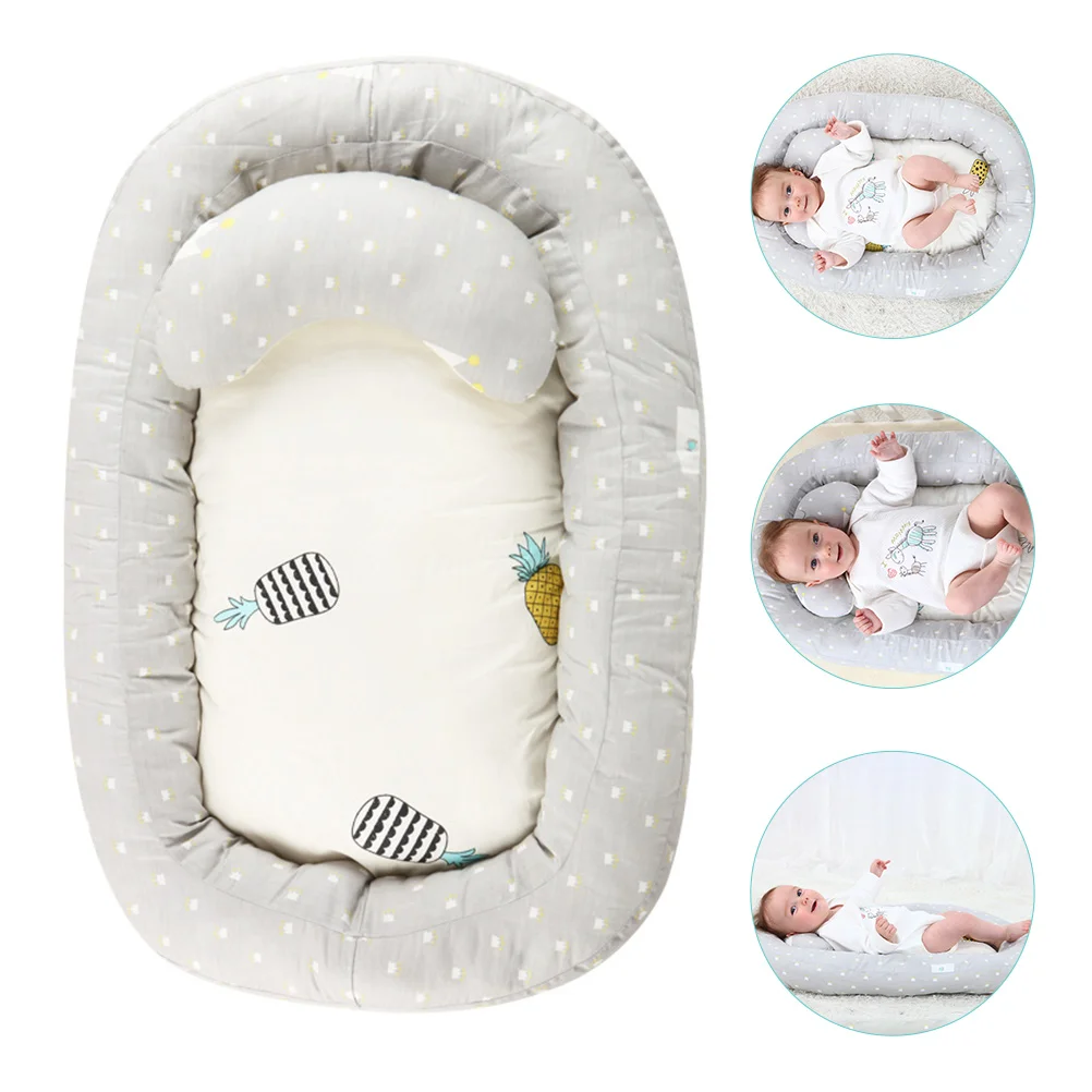 Universal Bionic Baby Sleeping Pad, Berço de poliéster para cama, Travesseiro Espreguiçadeira