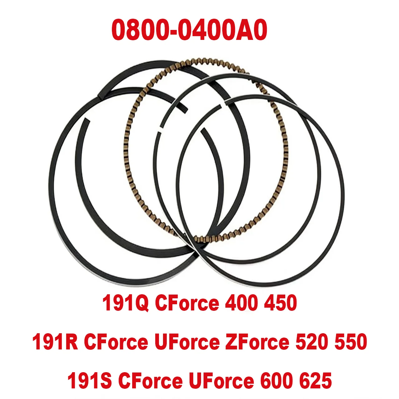 

Piston Ring Set 800-0400A0 Compatible With CFMOTO CF450 CF550 Z5 ATV UTV SSV