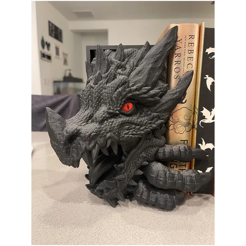 Popular Products Resin Crafts Longmei Home Decoration Magic Dragon Book Holder Small Ornaments