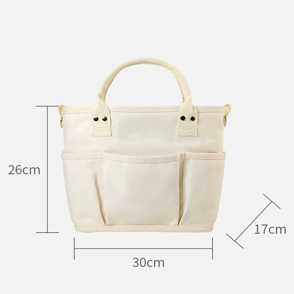 New Fashion Customized Name Mommy Bag Canvas Outgoing Bag for Mother and Baby Custom Multi Functional Lightweight Shoulder Bags