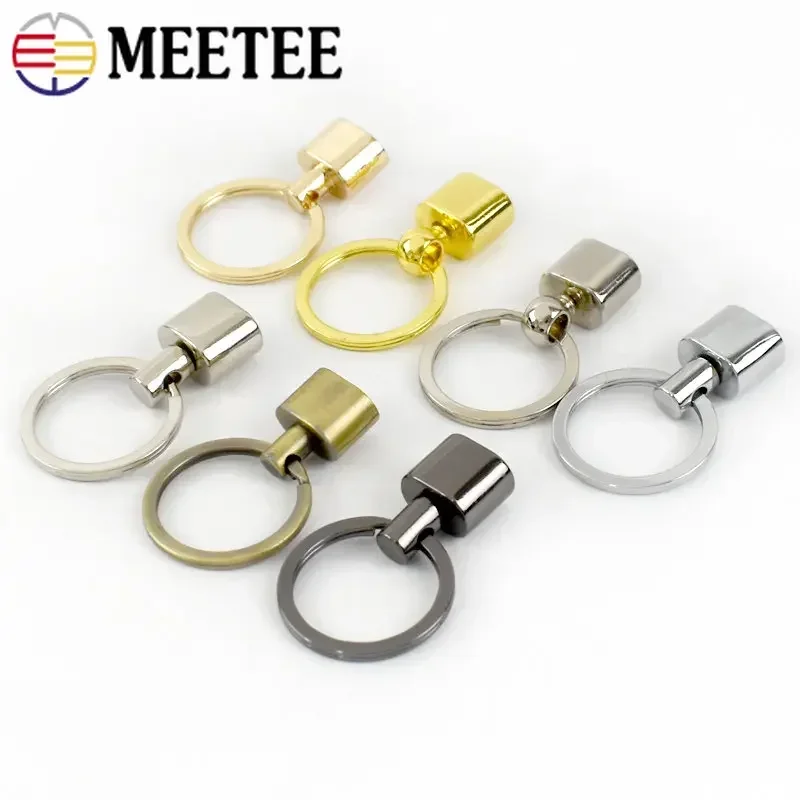 5/10/20Pcs Metal O Ring Buckles Keychain Tassel Pendant Stopper Hook Clasp Keyring Bag Sides Clip Buckle Luggage Accessories