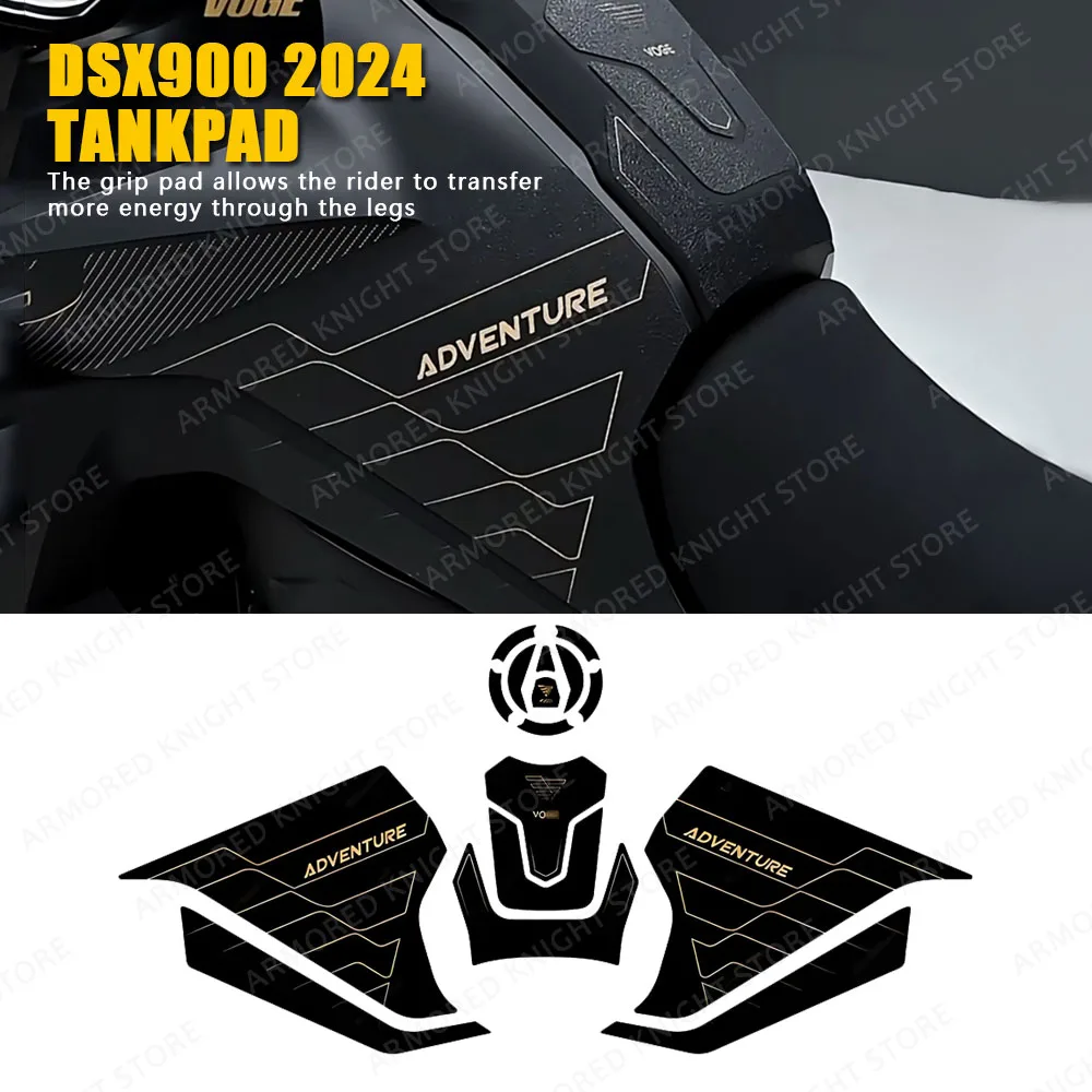 

For VOGE Valico 900DSX 900 DSX 2024 Motorcycle Sticker Fuel Tank Decal Protector Traction Pad Cover Decoration Sets Anti-slip