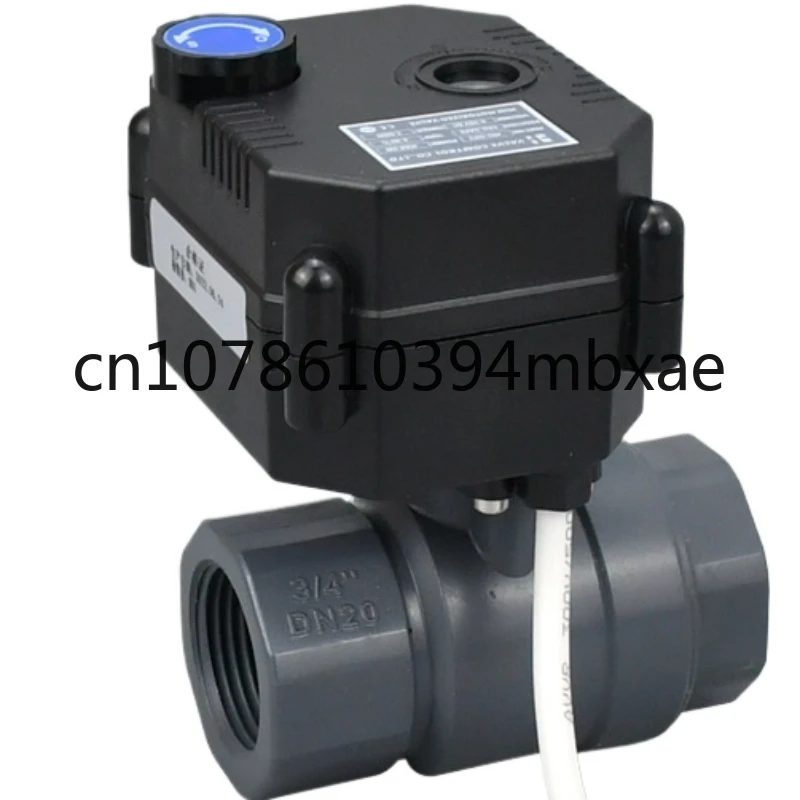 Miniature Electric UVC PVC Ball Valve with Manual Waterproof Normally Open and Normally Closed Two-Way DN15 20 25