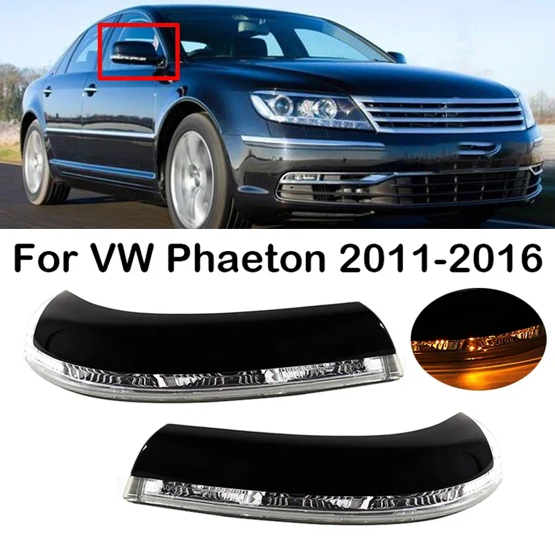 

New！ Car Rearview Mirror Light Turn Signal Lamp Side Mirror Indicator For VW Phaeton 2011 2012 2013 2014-2016 3DO949101B 3DO9491