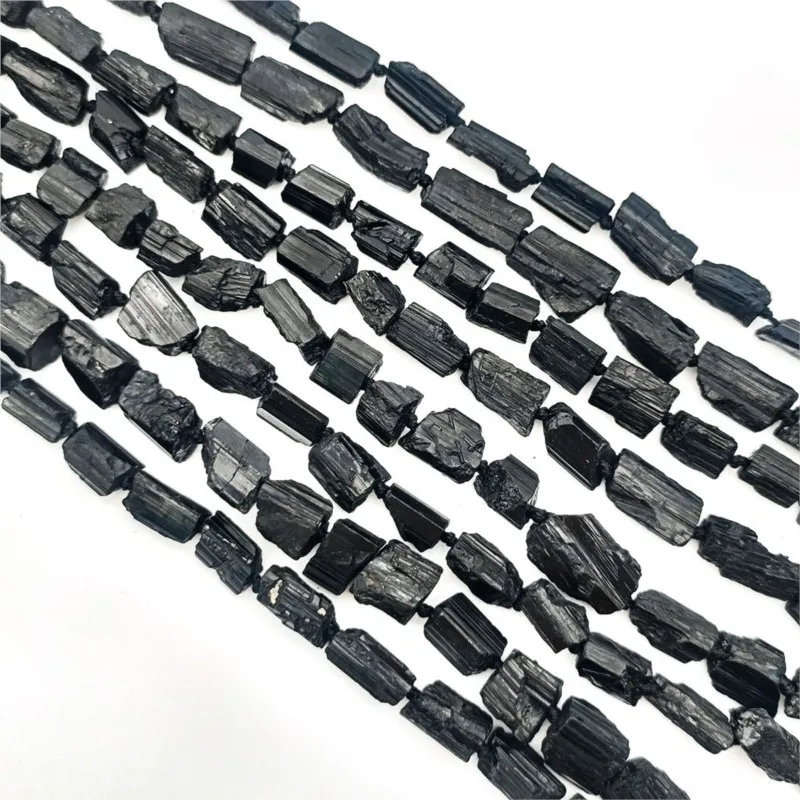 Obsidian Agates Hematite Loose Spacer Beads for Jewelry Making, DIY Bracelets, Necklace, Natural Black Crystal Stone