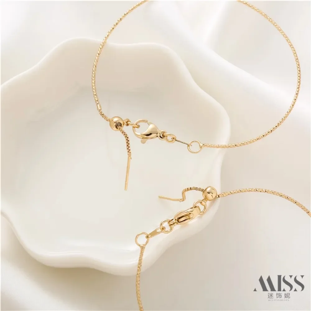 14K الذهب اللون العالمي دفعة زهرة سوار إبرة نوع قابل للتعديل سوار اليدوية سوار ذاتي الصنع مجوهرات اكسسوارات